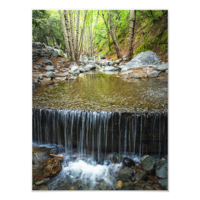 Foto Mountain Stream Waterfall – Nature Landscape Print (Frente)