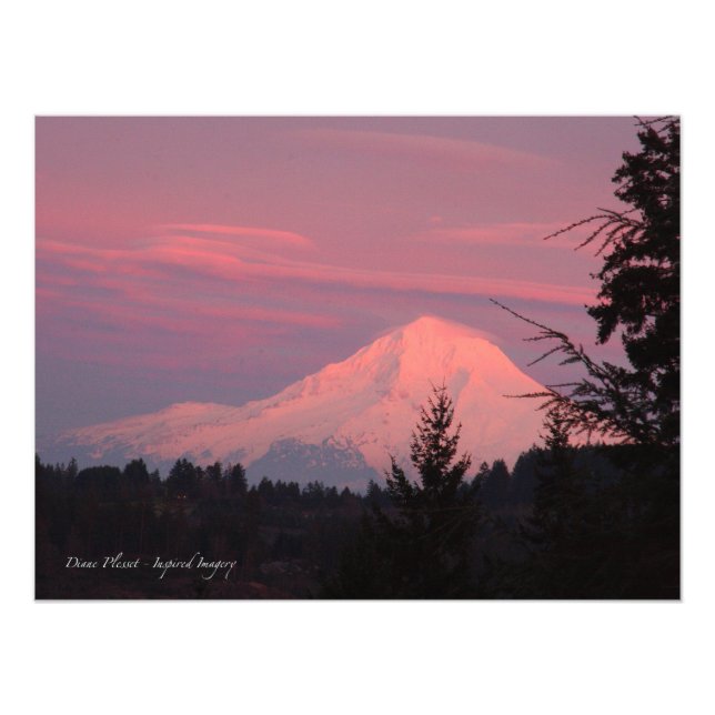 Foto Mt. Hood January Sunset (Frente)