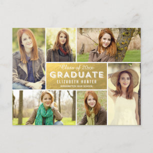 Foto: Muestra de la Invitación de graduación GOLD