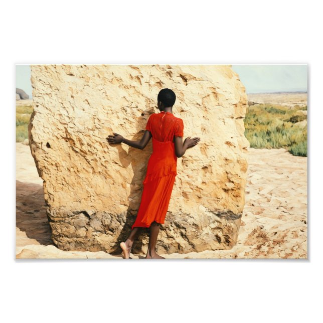 Foto Mujer abrazando a la naturaleza con un vibrante ve (Frente)