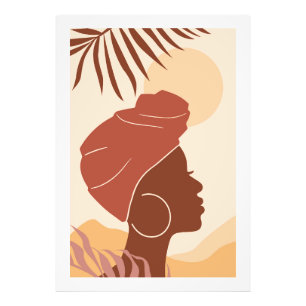 Foto Mujer africana en turbante