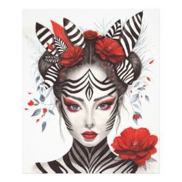 Foto Mujer cebra - Galardonado arte pop
