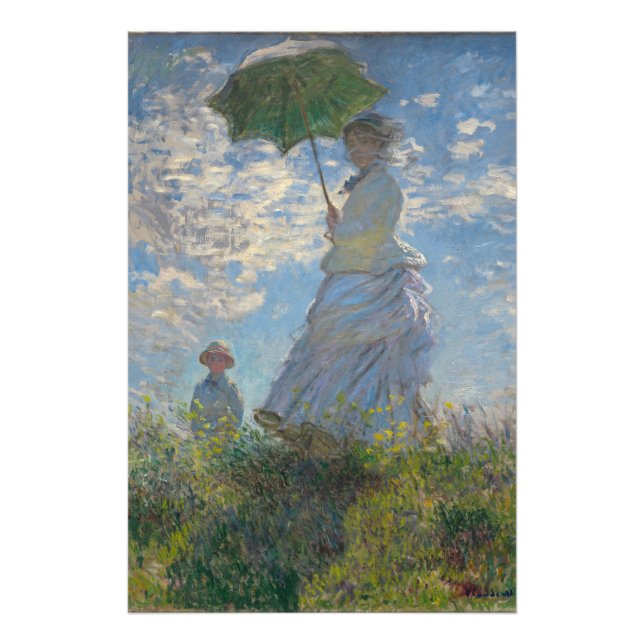 Foto Mujer con parasol - Madame Monet y su hijo (Frente)