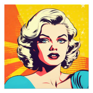 Foto Mujer de belleza de arte pop