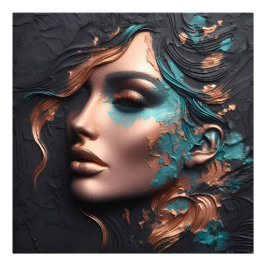 Foto Mujer De Cobre - Creación De AI