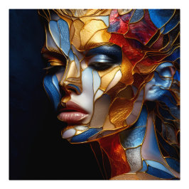 Foto Mujer De Vidrio Manchado - Armonía En Vidrio Y Pie