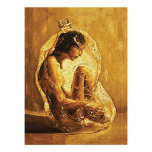 Foto Mujer en Plástico – Pintura al óleo