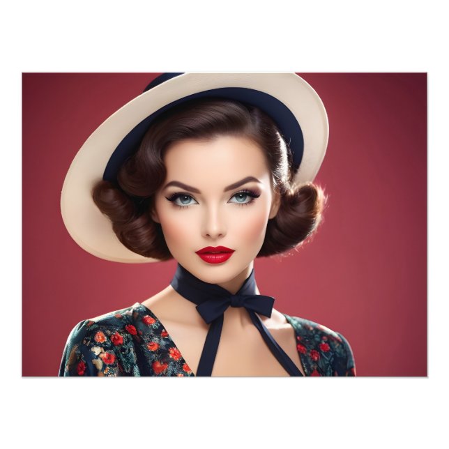 Foto Mujer retro vintage (Frente)