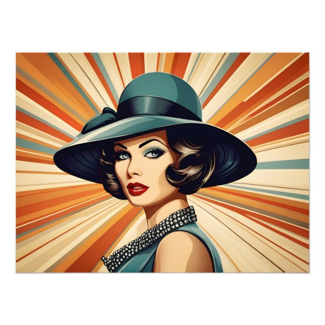 Foto Mujer retro vintage (Frente)