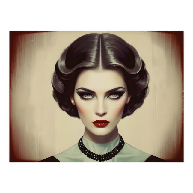 Foto Mujer retro vintage (Frente)