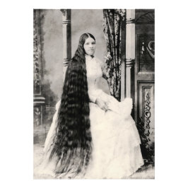 Foto Mujer victoriana con cabello largo
