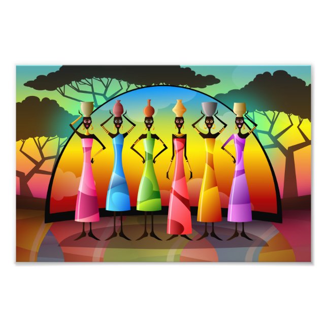 Foto Mujeres africanas con buques (Frente)