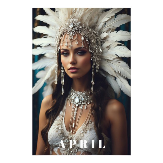 Foto *~ Mujeres AP53 ABRIL DIAMANTES DE CUMPLEAÑOS (Frente)