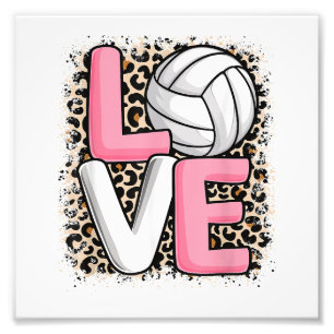 Foto Mujeres Chicas de Volleyball Leopard de la impresi