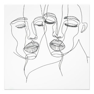 Foto Mujeres Pareja de Línea de Arte