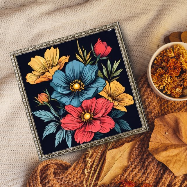 Foto Muro floral moderno arte: audaz y bello (Subido por el creador)