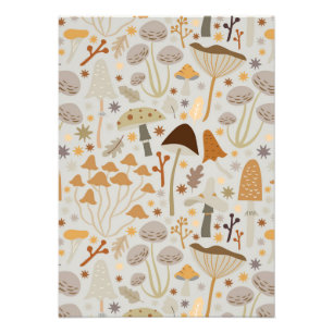 Foto Mushroom Hunter Mid Century Mushrooms