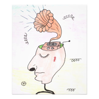 Foto "Music in my head" Postcard