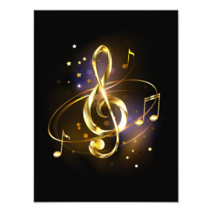Foto Música de Clef de Triplete de Oro
