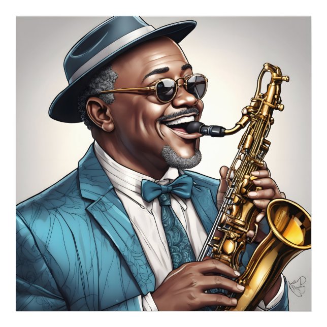 Foto músicos de jazz (Frente)