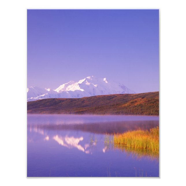Foto NA, EE. UU., Alaska, Denali NP, Wonder Lake, Mt. (Frente)