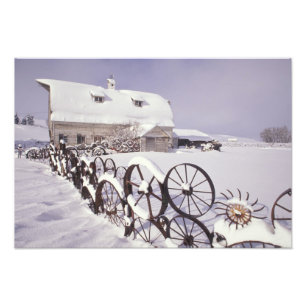 Foto NA, los E.E.U.U., Washington, Uniontown, granero