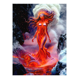 Foto "Nacido del Inferno" - Retrato de mujer volcánica