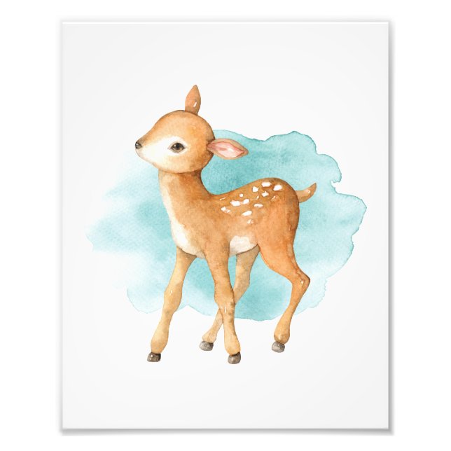 Foto Nacimiento de animales de la Baby Shower Cute Deer (Frente)