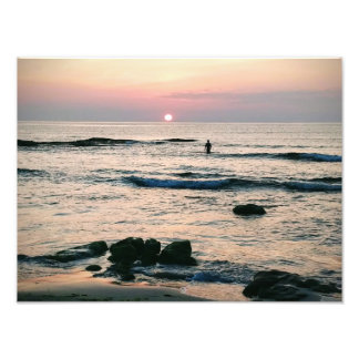 Foto Nadador al atardecer