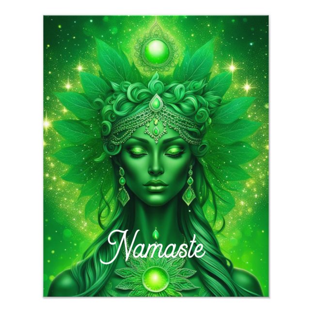 Foto Namaste, Yoga, Meditación, Paz, Respeto (Frente)