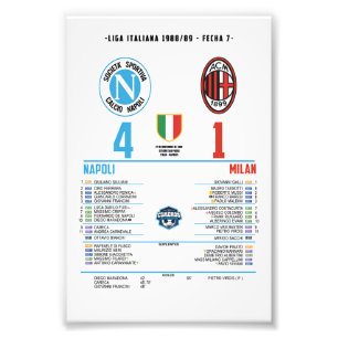 Foto Napoli de Maradona 4–0 Milan – Una Noche Legendari