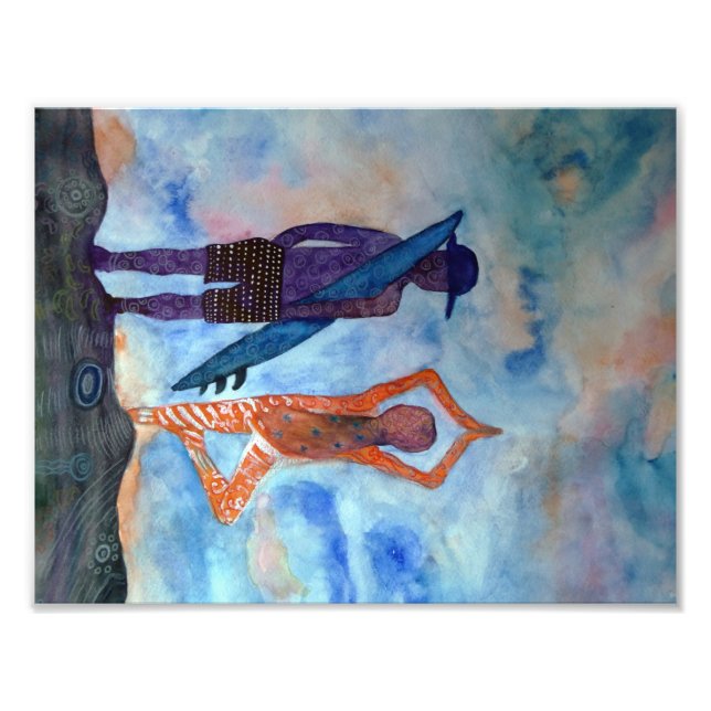 Foto Naranja de yoga púrpura (Frente)