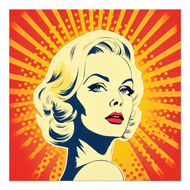 Foto Naranja Pop Art Blonde (Frente)