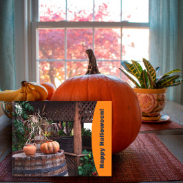 Foto naranja ruso de viaje con tarjeta de vacacion