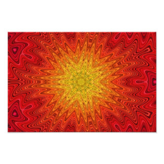 Foto Naranja y Sol amarillo/Estrella/Corazón Mandala