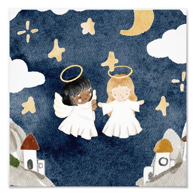 Foto Natividad de los Navidades acuarelas (Frente)