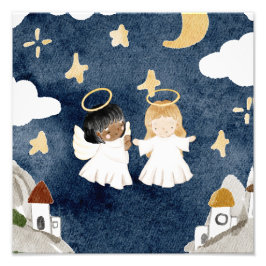 Foto Natividad de Navidad en acuarela