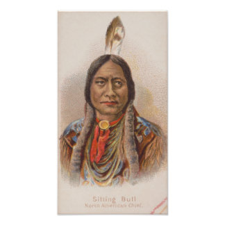Foto Nativo Americano: Lakota Toro Sentado, Anuncio de