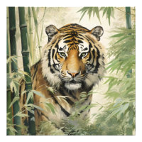 Naturaleza animal Tigre Bamboo