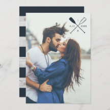 Foto náutica de la INVITACIÓN el | de la BODA del