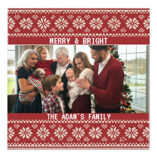 Foto Navidad Familia Copo de Nieve Nórdico