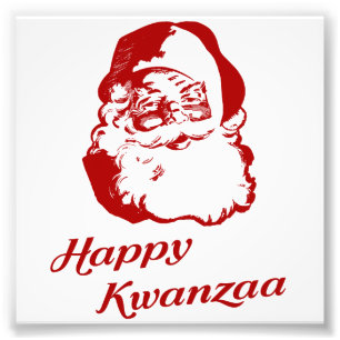 Foto Navidad feliz Papá Noel de Kwanzaa