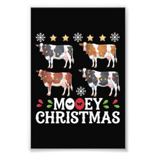 Foto Navidad Mooey Amante de las Vacas Fiesta Granja Gr