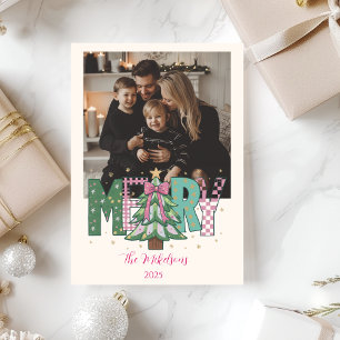 Foto Navidad Pastel Patchwork Feliz Navidad