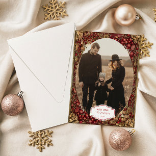 Foto Navidad Victoriana con Bayas Rojas