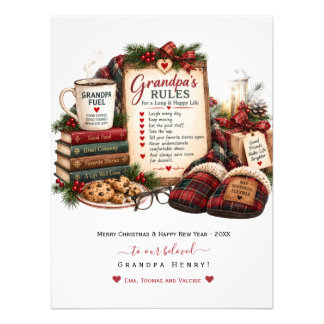 Foto Navidad y Año Nuevo personalizados para Abuelo