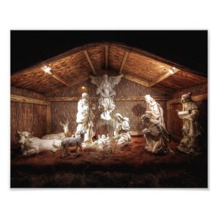 Foto Navidades Adoran Escena De Jesús Natividad Manger