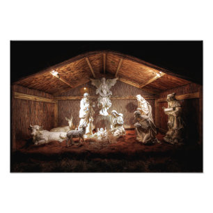 Foto Navidades Adoran Escena De Jesús Natividad Manger