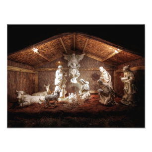 Foto Navidades Adoran Escena De Jesús Natividad Manger
