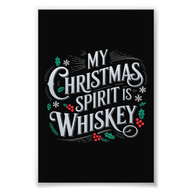 Foto Navidades bebiendo Whiskey Aman Bebe diciendo (Frente)